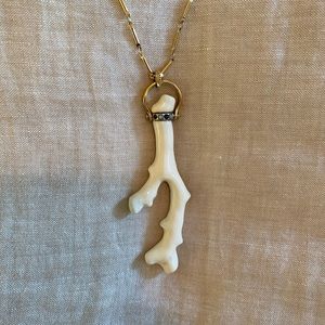 Coral Pendant Necklace